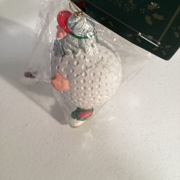 Vintage New Potpourri Designs Santa Claus Golf Ball Christmas Ornament St. Nick - Picture 5 of 5